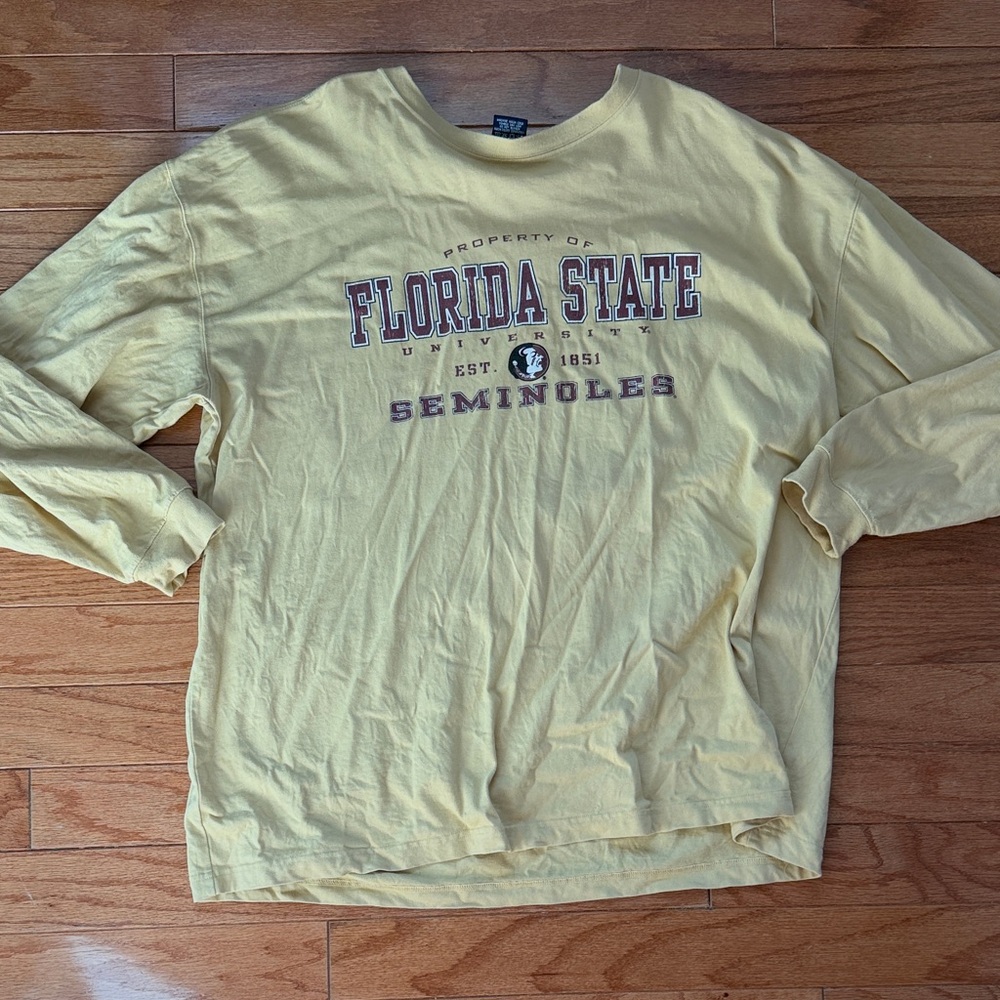 Vintage Florida State Seminoles Yellow Long Sleeve Shirt